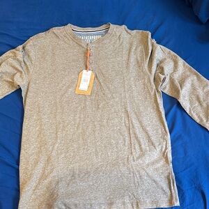 Weatherproof Gray Long Sleeve Henley Shirt